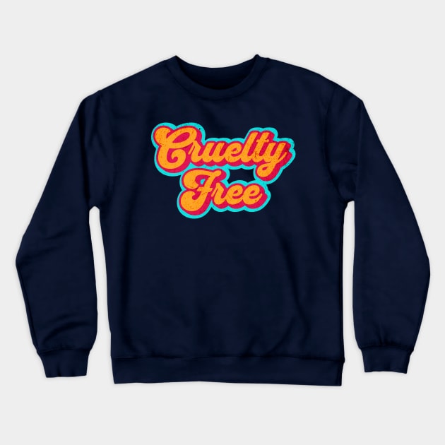 Retro Cruelty-Free Graphic Logo Crewneck Sweatshirt by Cult of Seitan